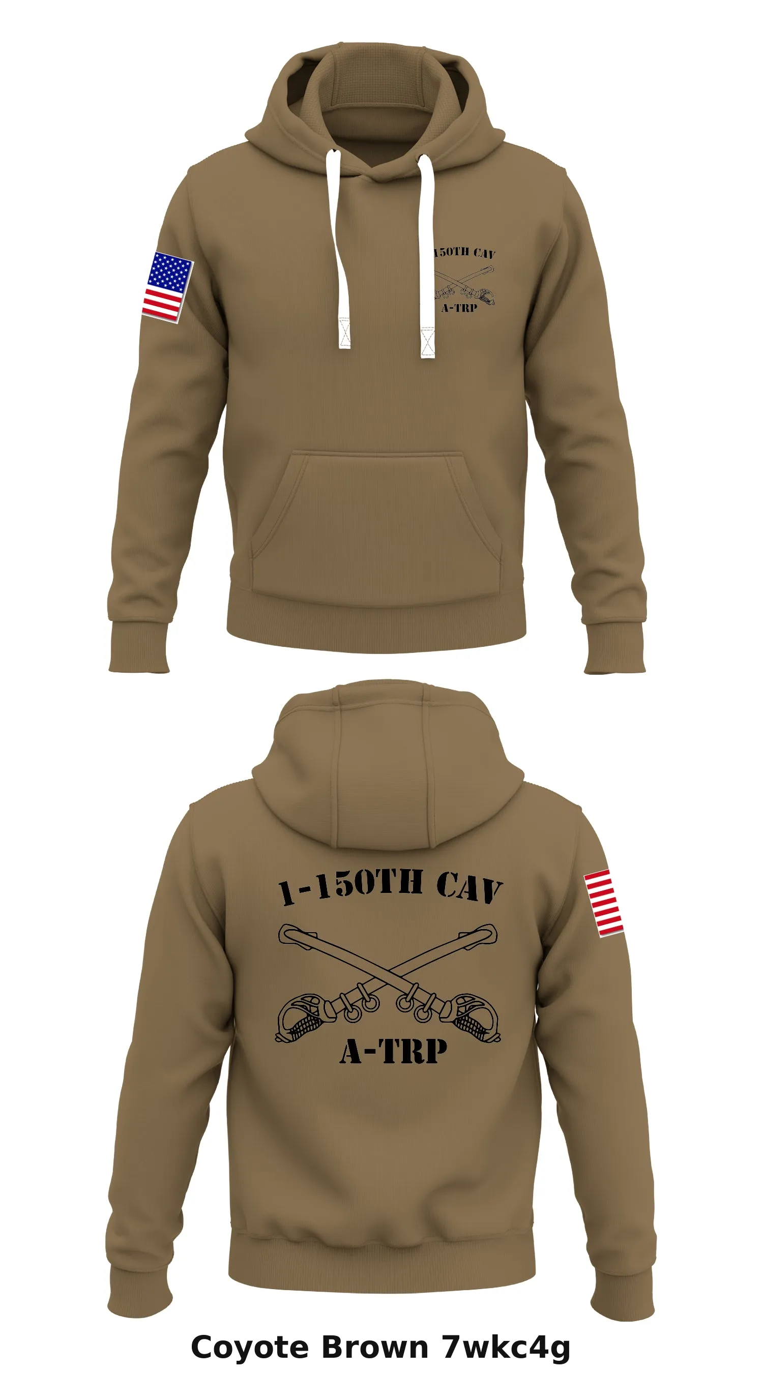 1-15th CAV A-TRP Store 1  Core Men's Hooded Performance Sweatshirt - 7wkc4g