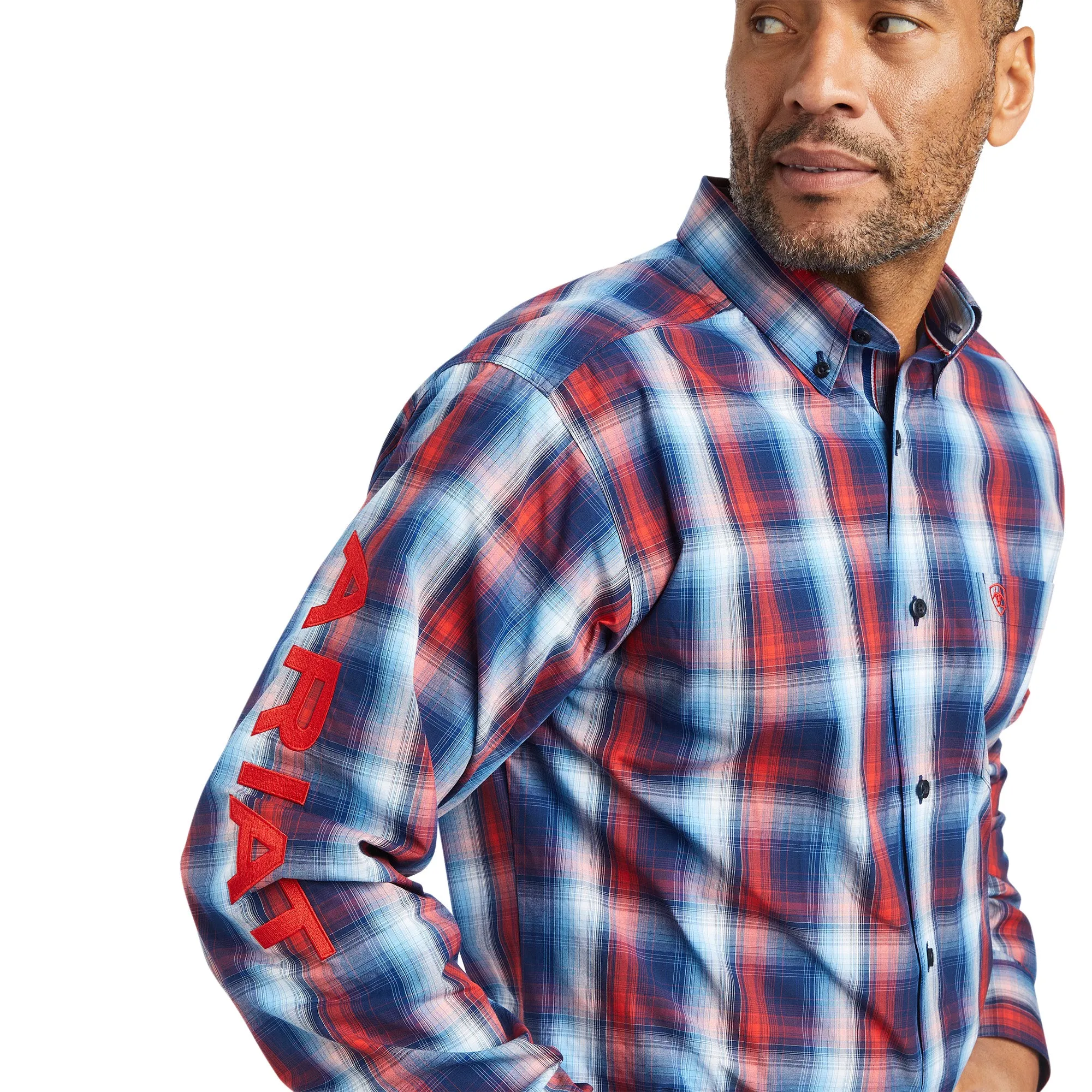 10042359 Ariat Mns Pro Series Team Corey Fitted Shirt