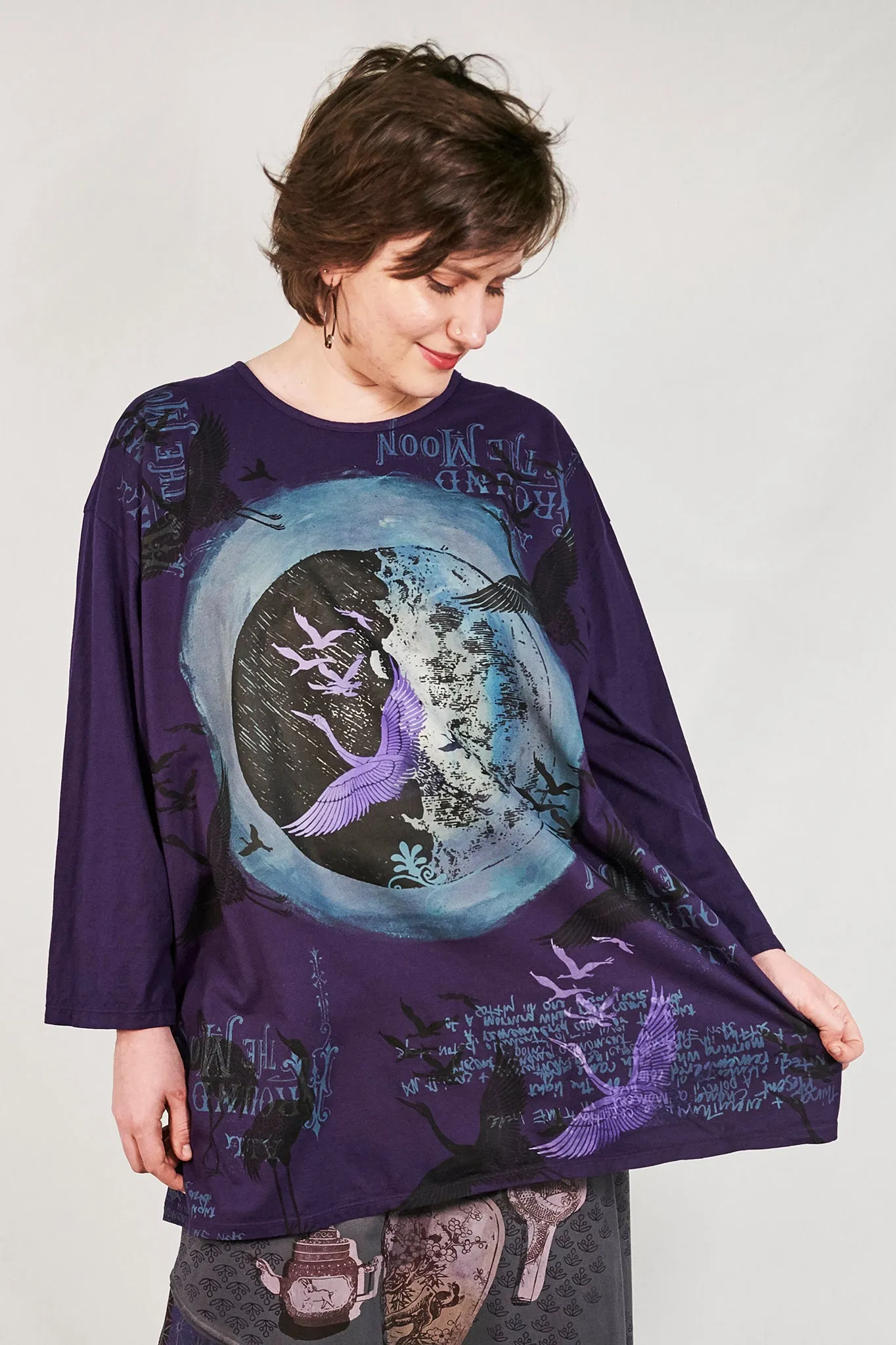 1157 Oversized STUDIO Tee Mystic Purple-P