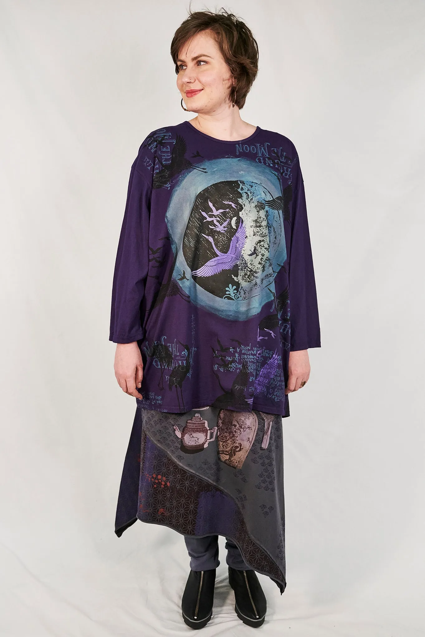 1157 Oversized STUDIO Tee Mystic Purple-P