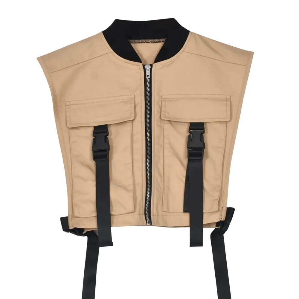 36 Pieces) Wholesale Women'S War 2024 Zipper Cargo Vest Top
