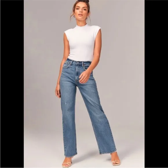 Abercrombie &amp; Fitch 90s baggy ultra high rise jeans