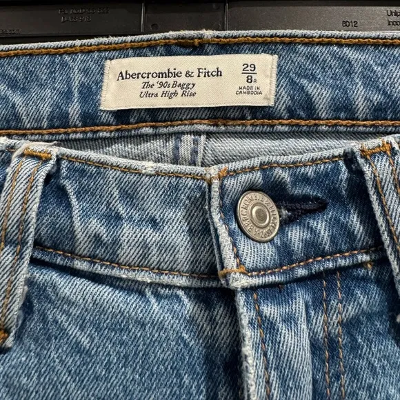 Abercrombie &amp; Fitch 90s baggy ultra high rise jeans