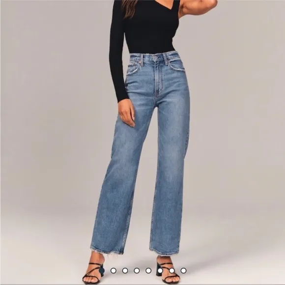Abercrombie &amp; Fitch 90s baggy ultra high rise jeans