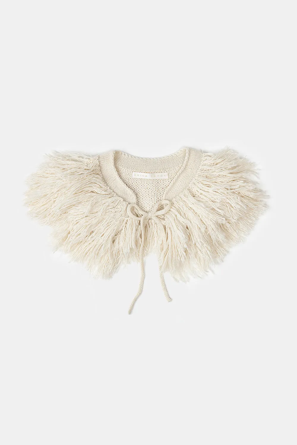 Alpaca Fringe Collar in Natural