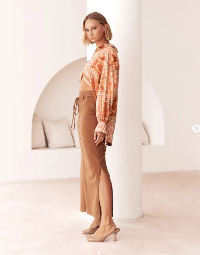 Altitude Maxi Skirt - Latte