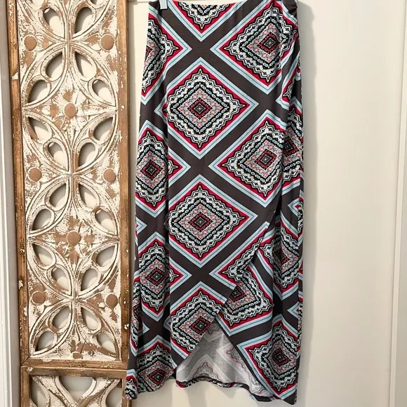 Anthropologie Maeve Maina Maxi Faux Wrap Skirt