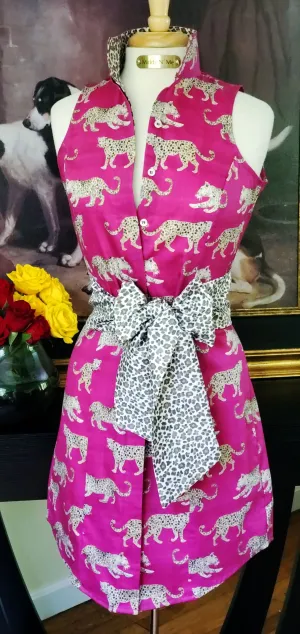 ARABELLA DRESS WITH SASH IN BERRY