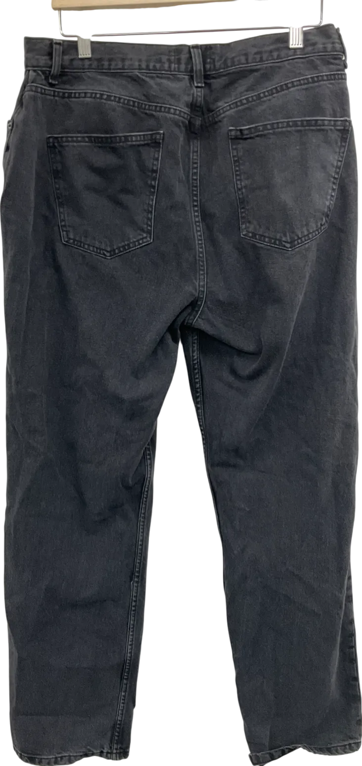 ASOS Tall Baggy Jeans In Washed Black W32