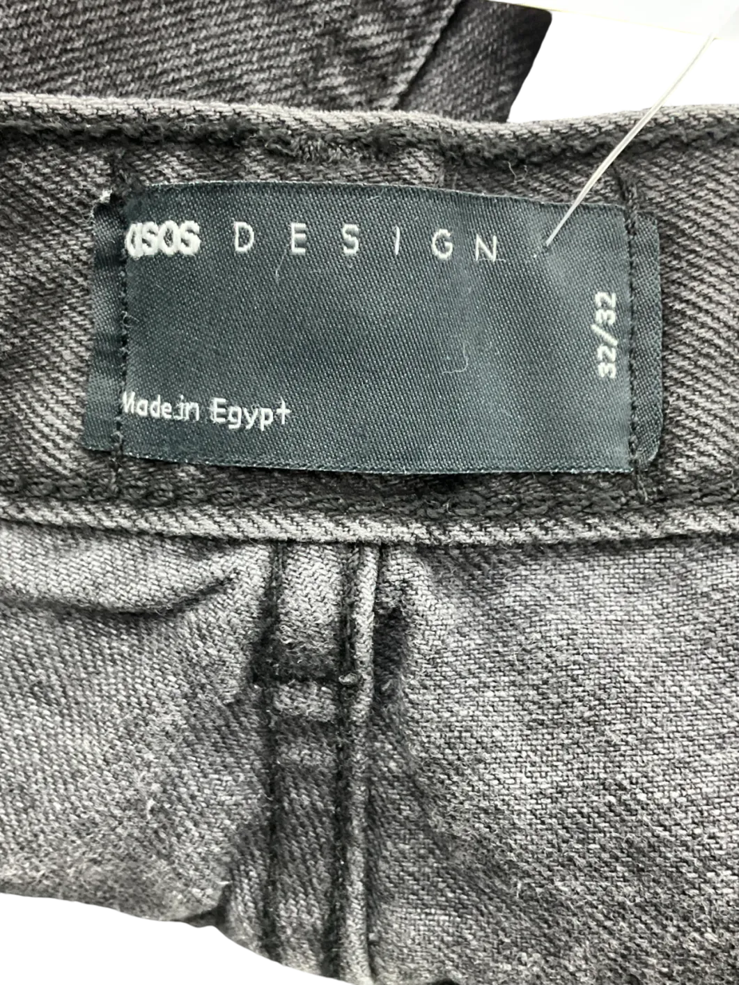 ASOS Tall Baggy Jeans In Washed Black W32