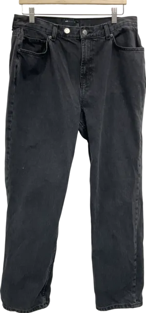 ASOS Tall Baggy Jeans In Washed Black W32