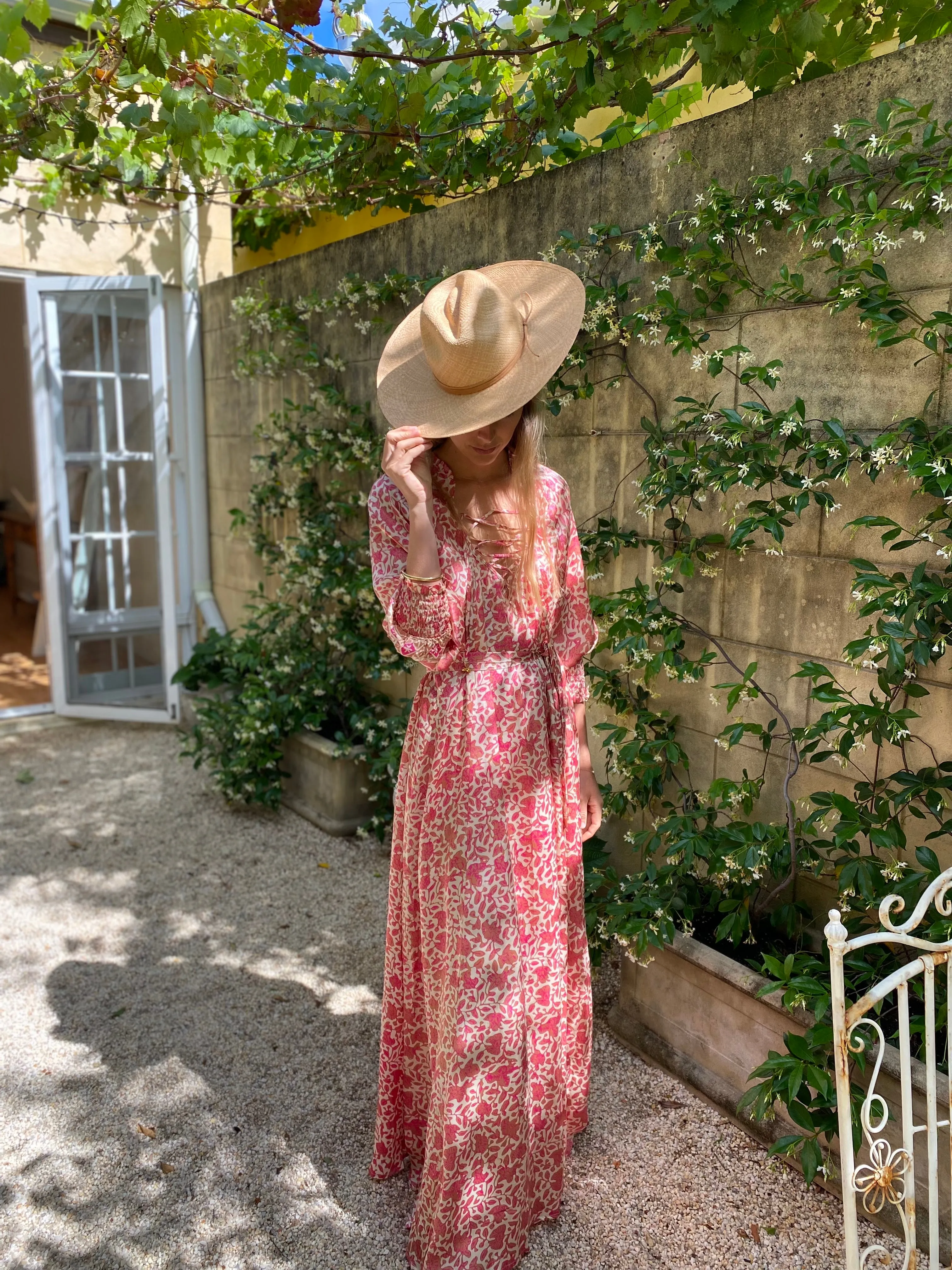 Azrou Silk Dress - Pink
