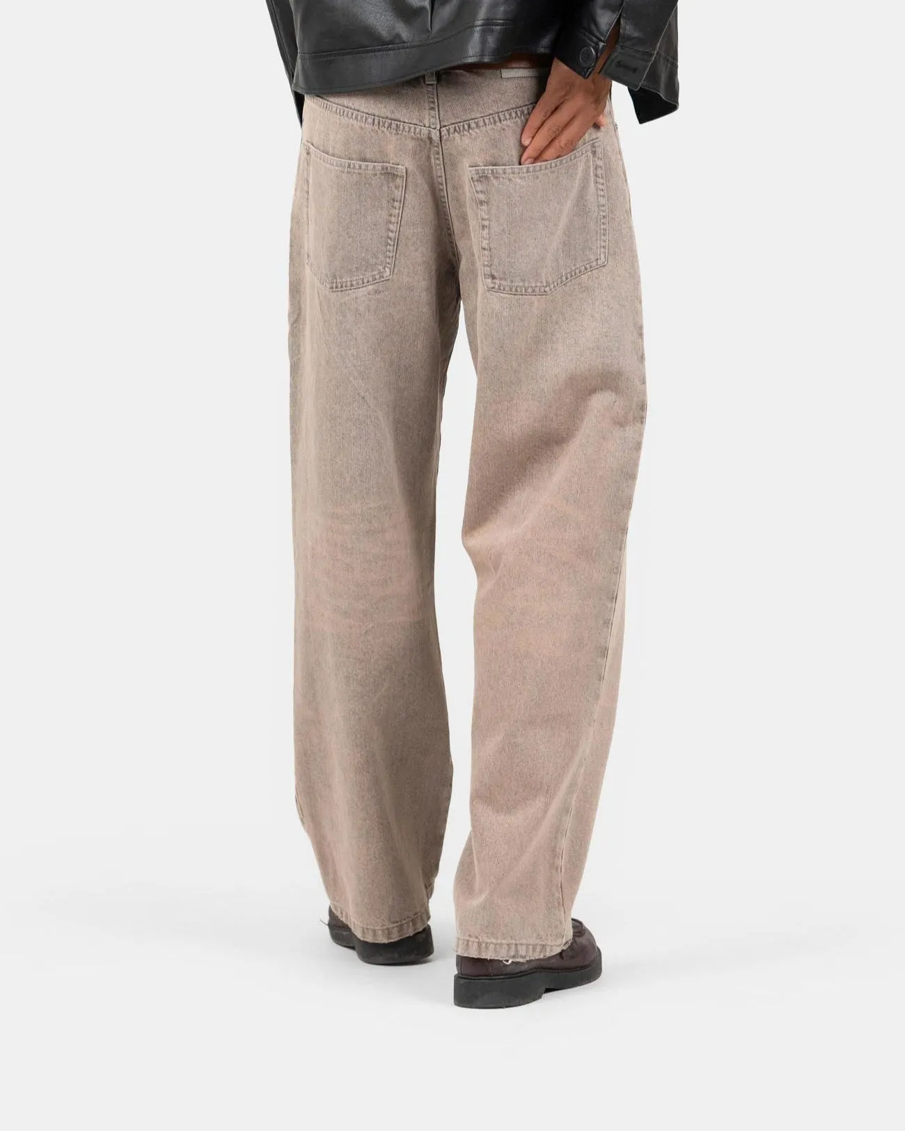 Baggy Denim Jeans Rose Vintage Wash