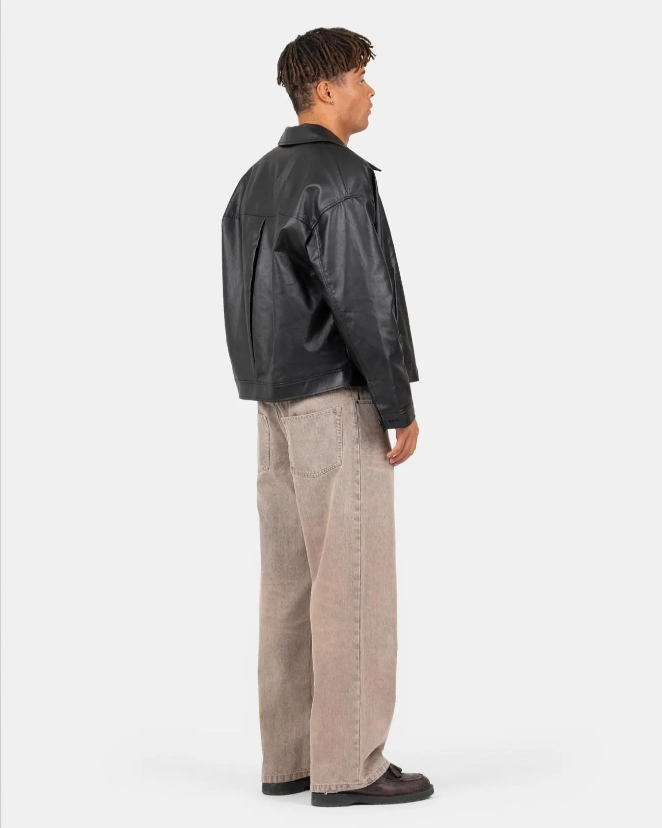 Baggy Denim Jeans Rose Vintage Wash