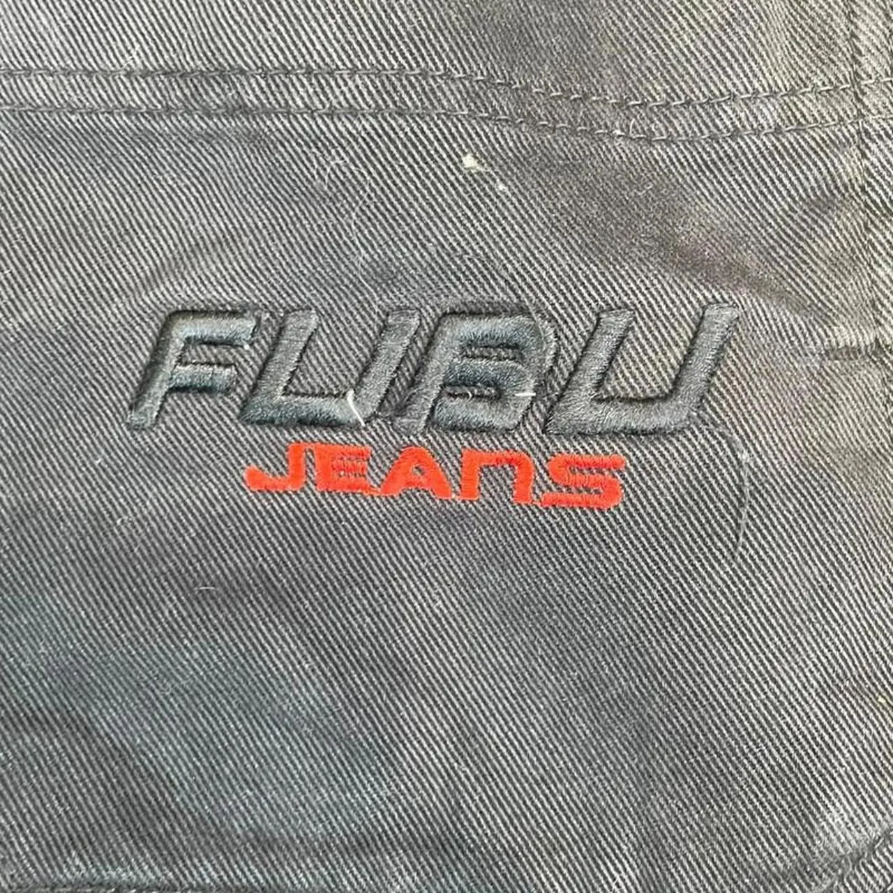 Baggy Fubu Hip Hop Embroidered Jeans