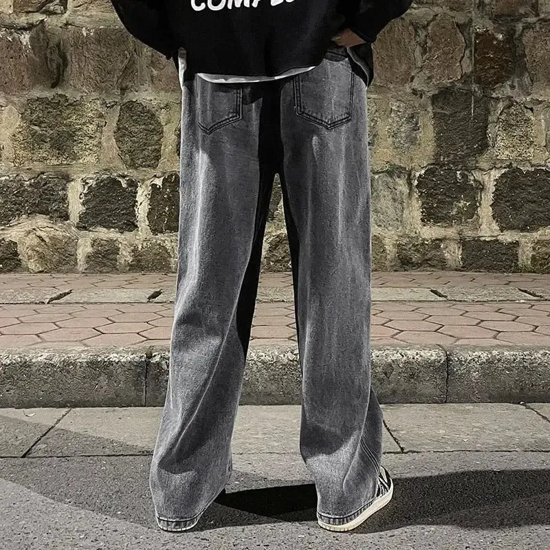 Baggy Jeans with Drawstring Elastic Waist for Ultimate Comfort