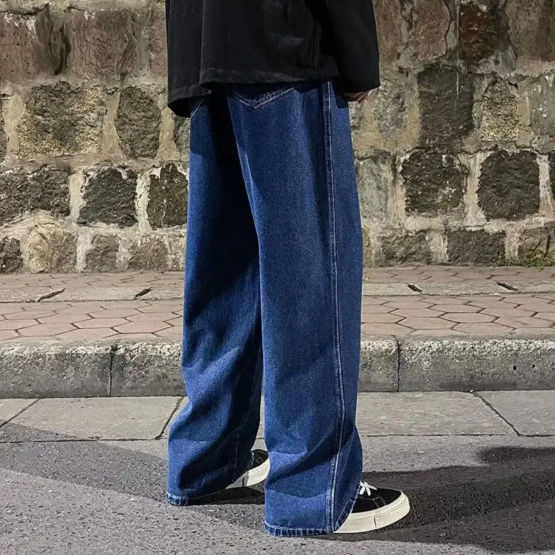 Baggy Jeans with Drawstring Elastic Waist for Ultimate Comfort