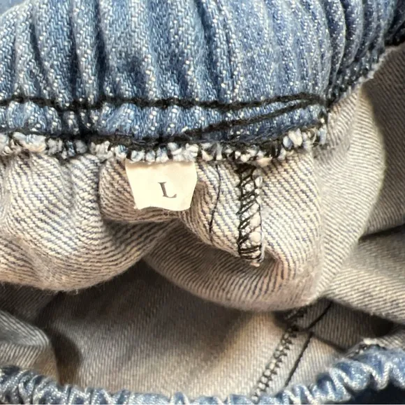 Baggy Vintage Retro Denim Rodeo Artsy Zoodles Fun Rainbow Button Hem Jeans