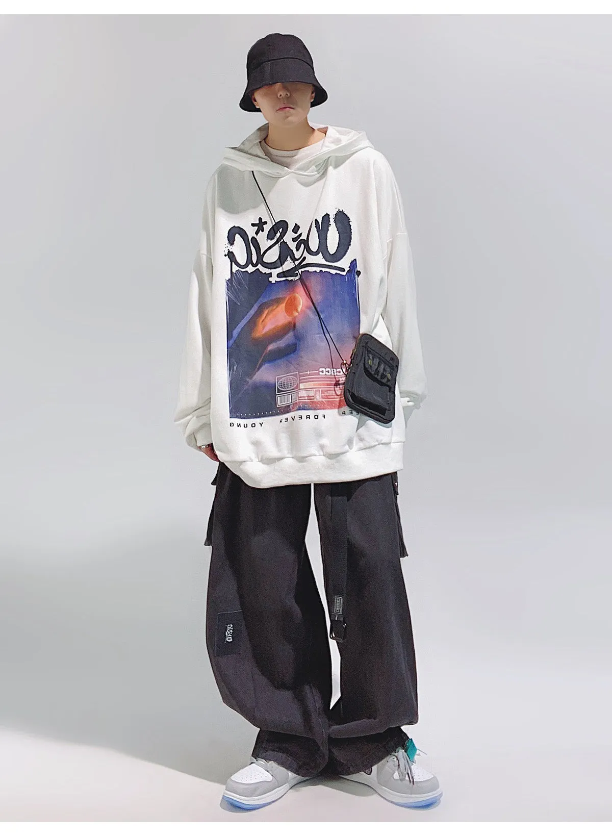 Baggy Washed Cargo Jeans