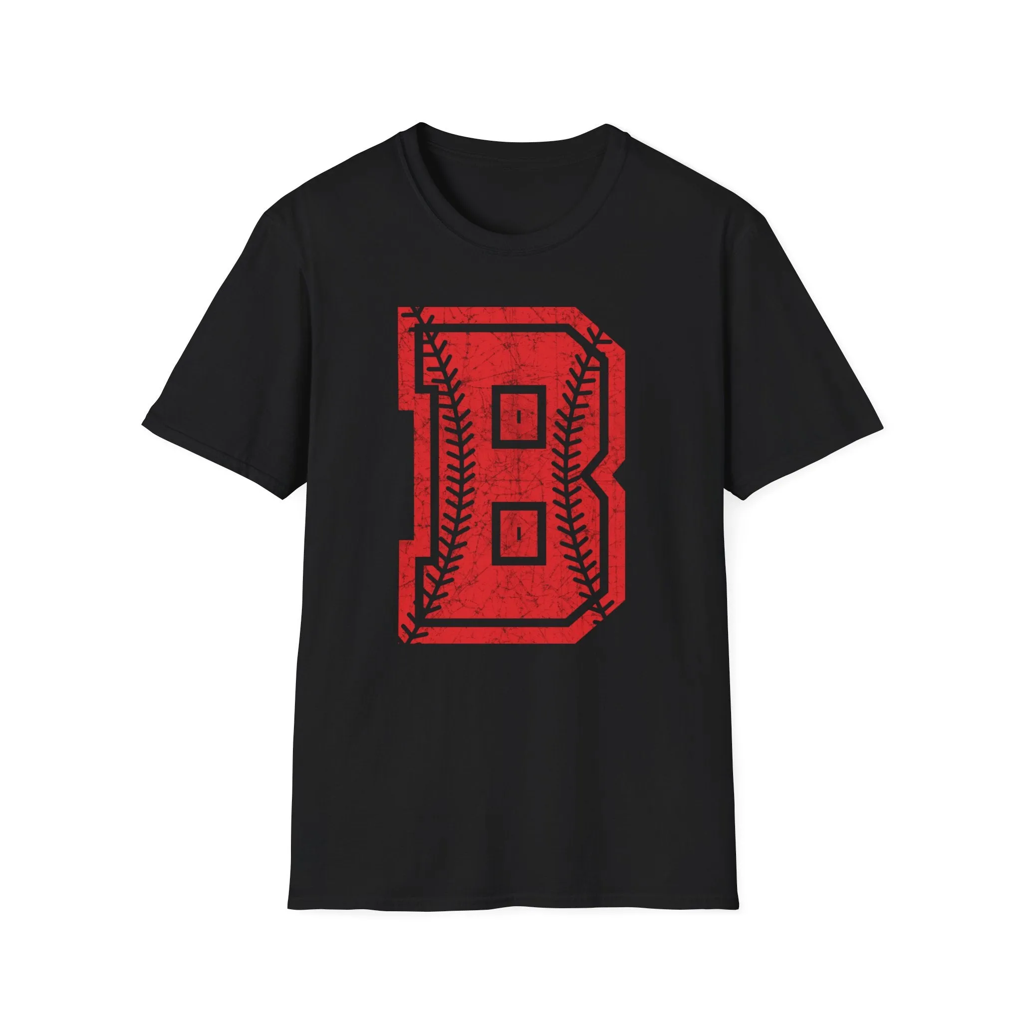 Braves Baseball Distressed B Unisex Softstyle T-Shirt