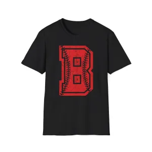 Braves Baseball Distressed B Unisex Softstyle T-Shirt
