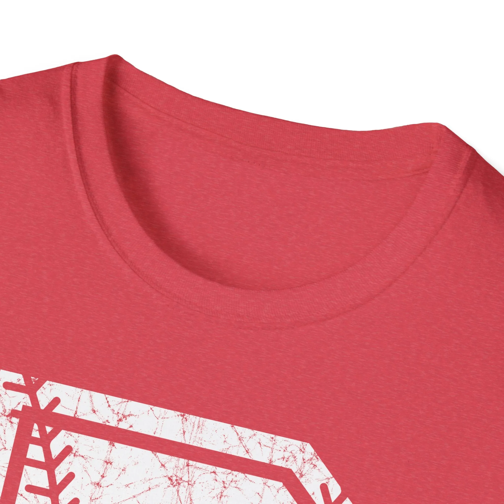 Braves Baseball Distressed B Unisex Softstyle T-Shirt