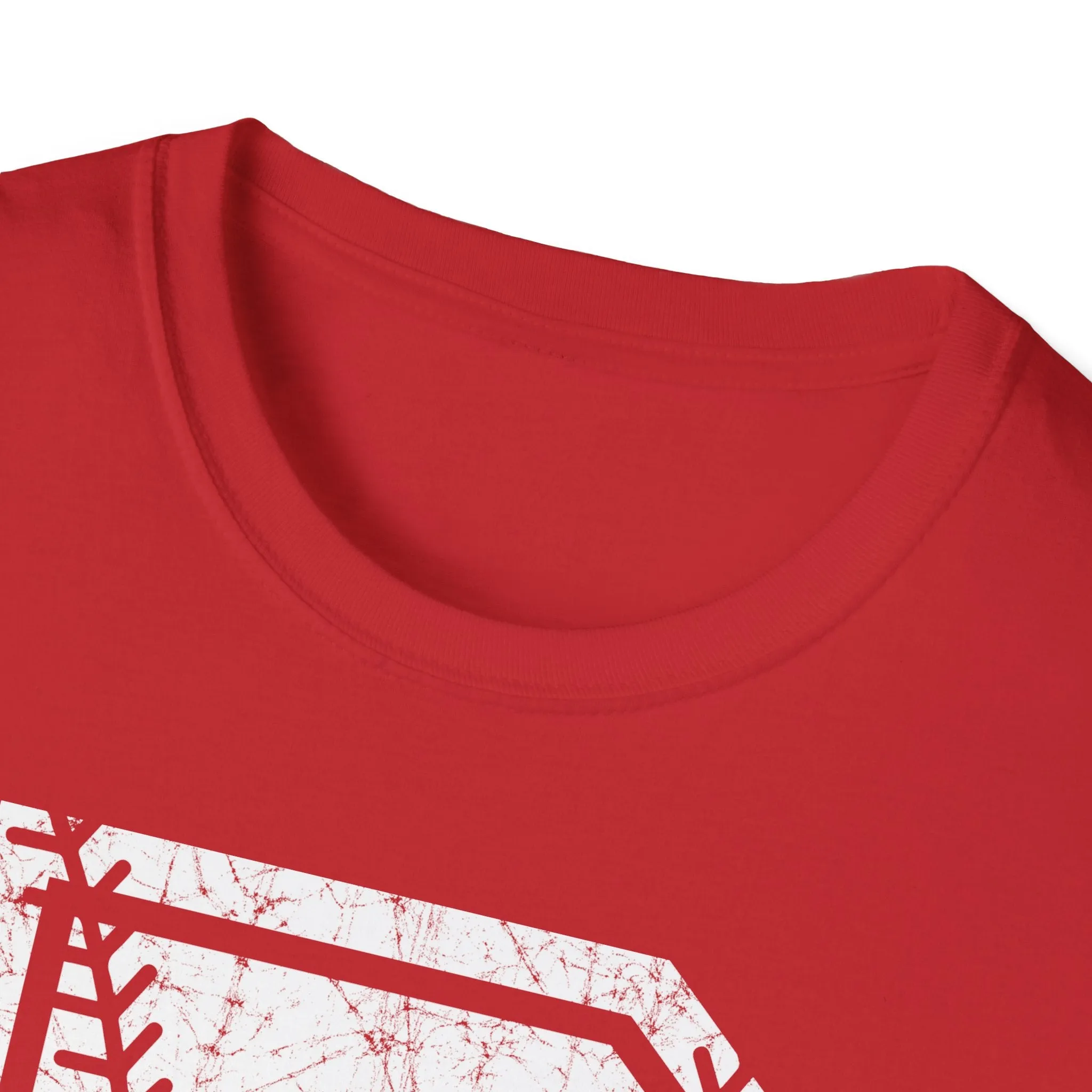 Braves Baseball Distressed B Unisex Softstyle T-Shirt
