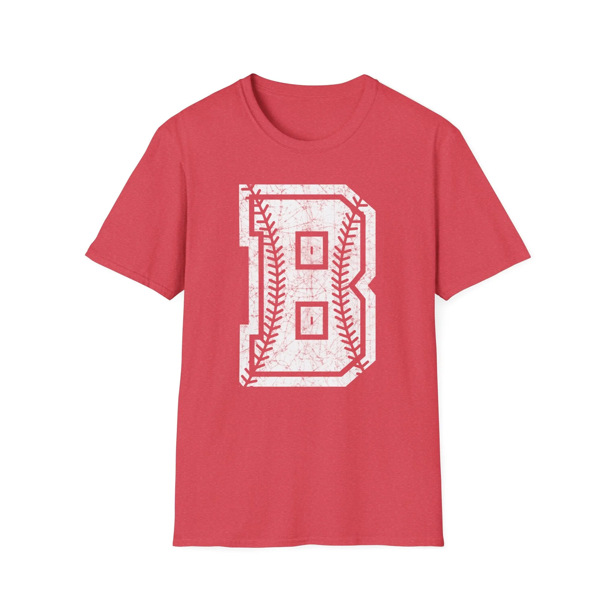 Braves Baseball Distressed B Unisex Softstyle T-Shirt