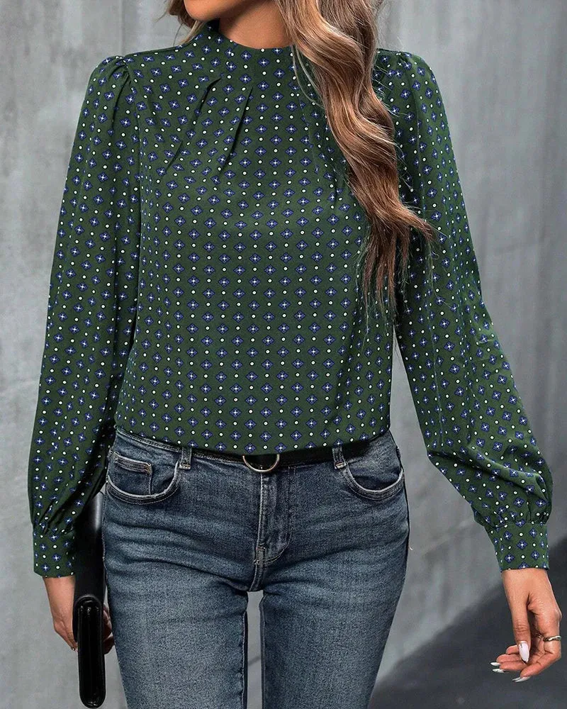 Bruhn® | Patterned Vintage Blouse