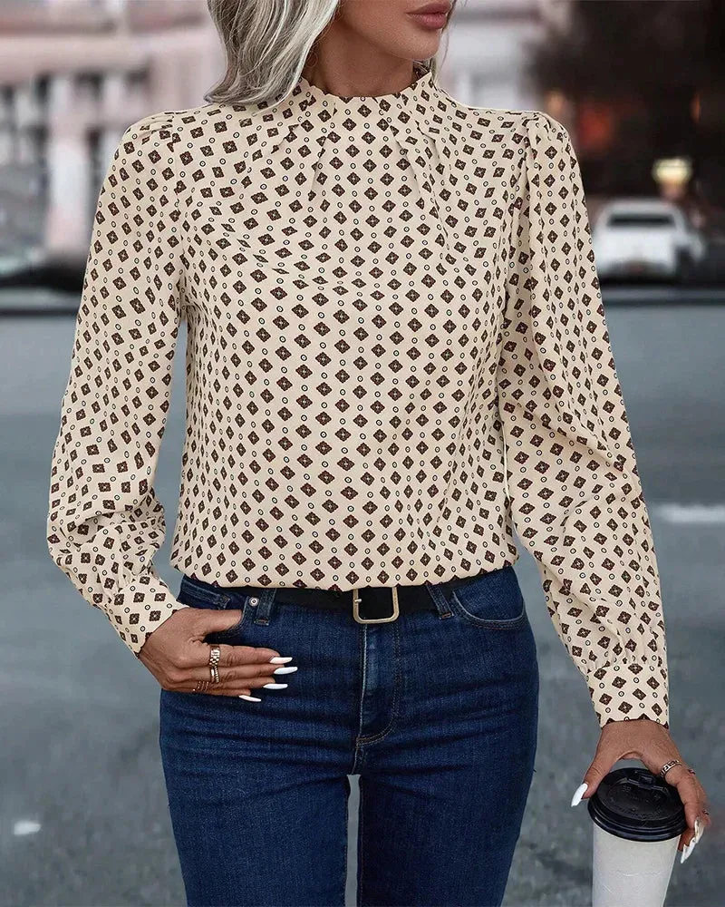 Bruhn® | Patterned Vintage Blouse
