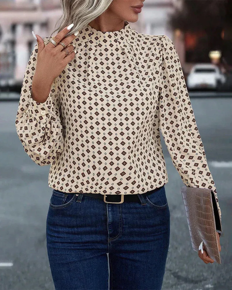 Bruhn® | Patterned Vintage Blouse