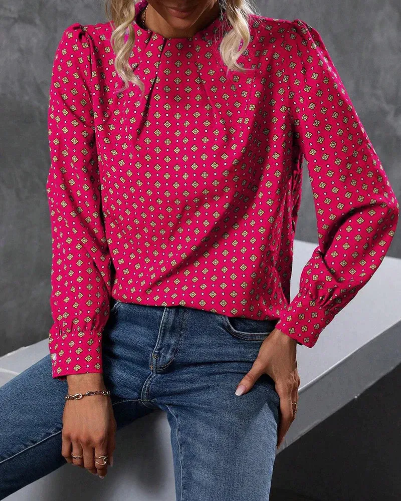 Bruhn® | Patterned Vintage Blouse