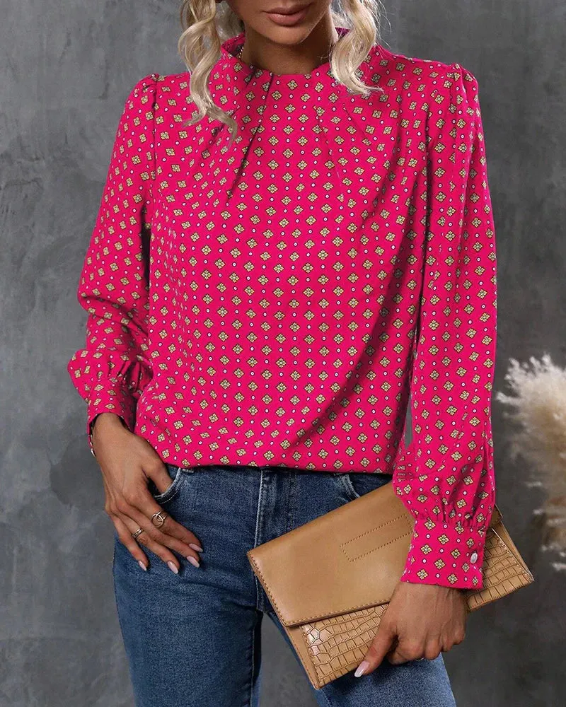Bruhn® | Patterned Vintage Blouse