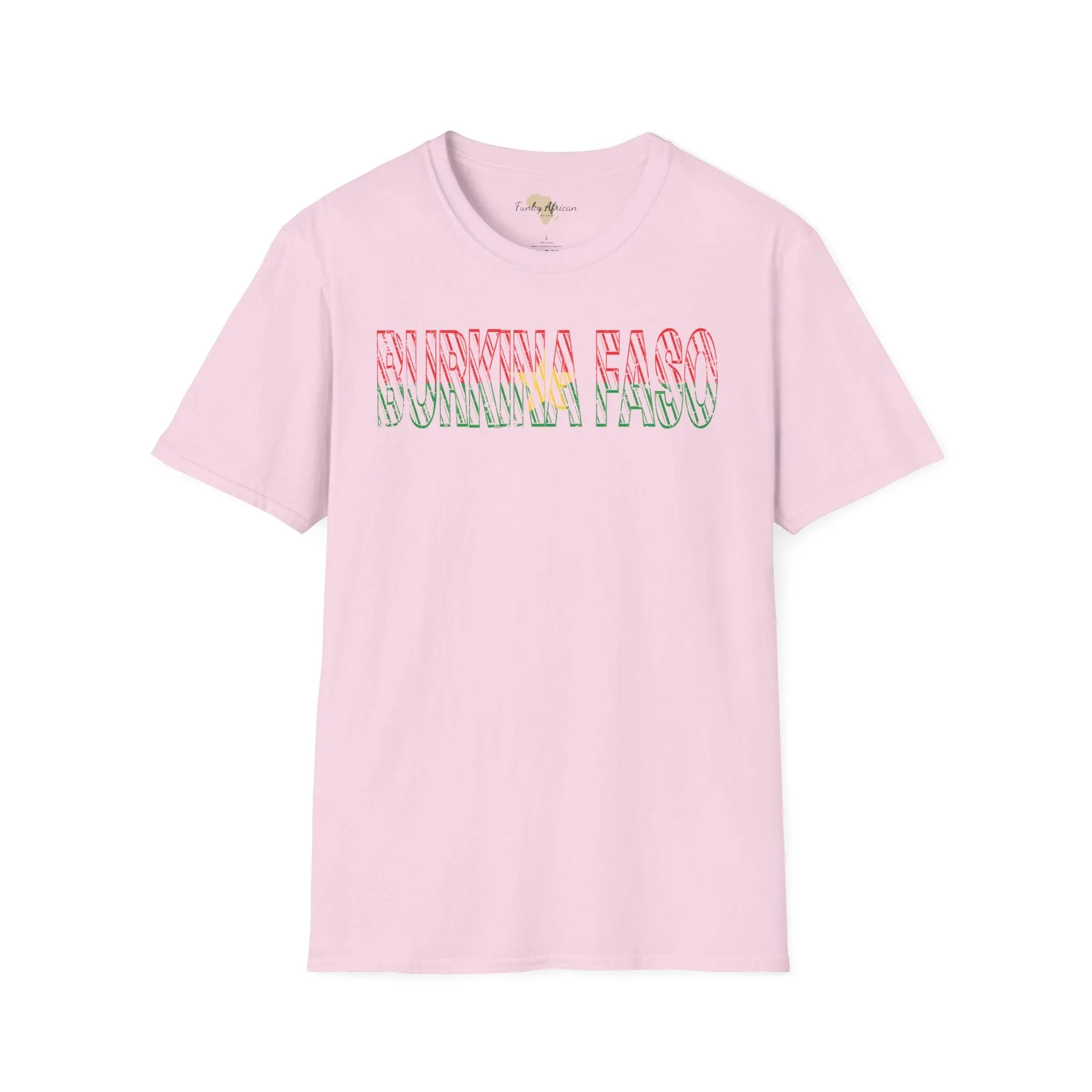 Burkina Faso text unisex softstyle tee