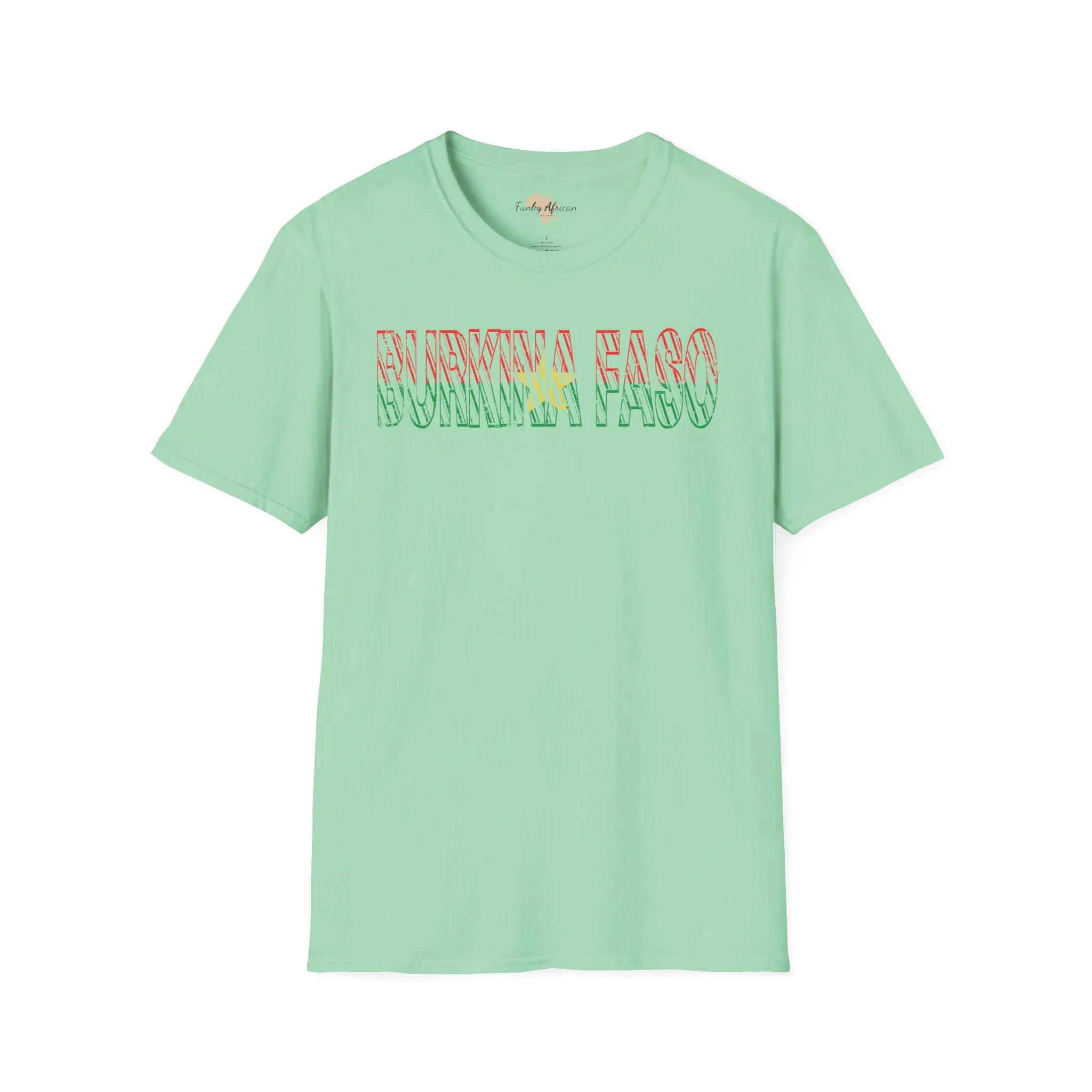 Burkina Faso text unisex softstyle tee