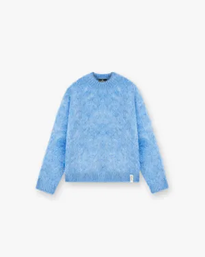 Cable Knit Sweater - Electric Blue