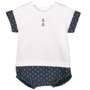 Calamaro - Navy Blue and White Boys Sailor Set