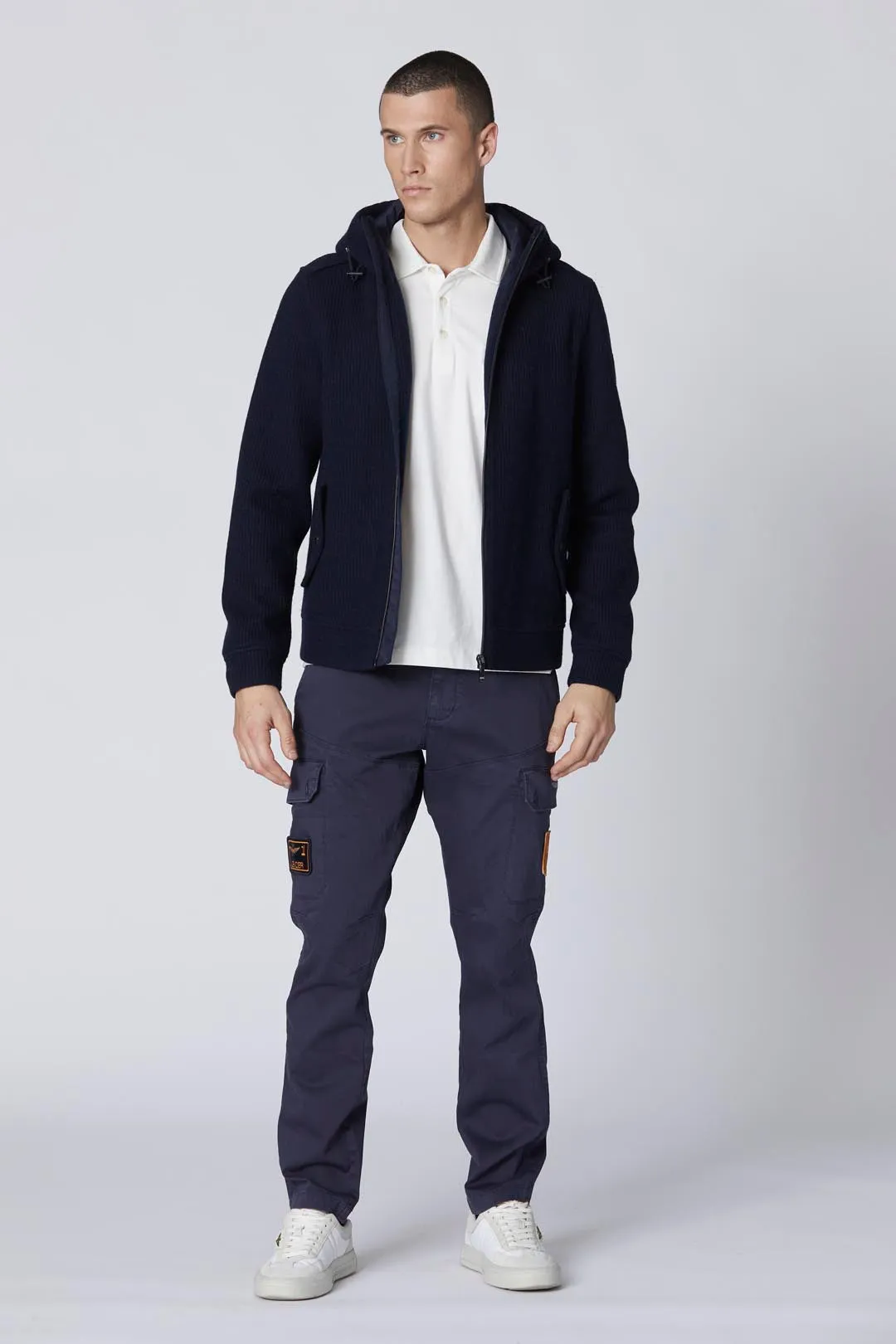 Cargo pants with Frecce Tricolori patch