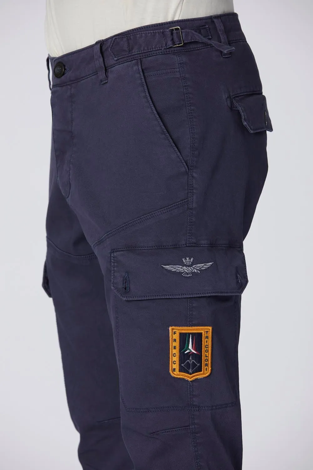 Cargo pants with Frecce Tricolori patch