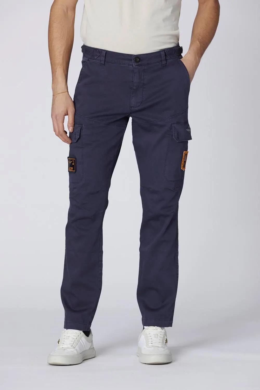 Cargo pants with Frecce Tricolori patch