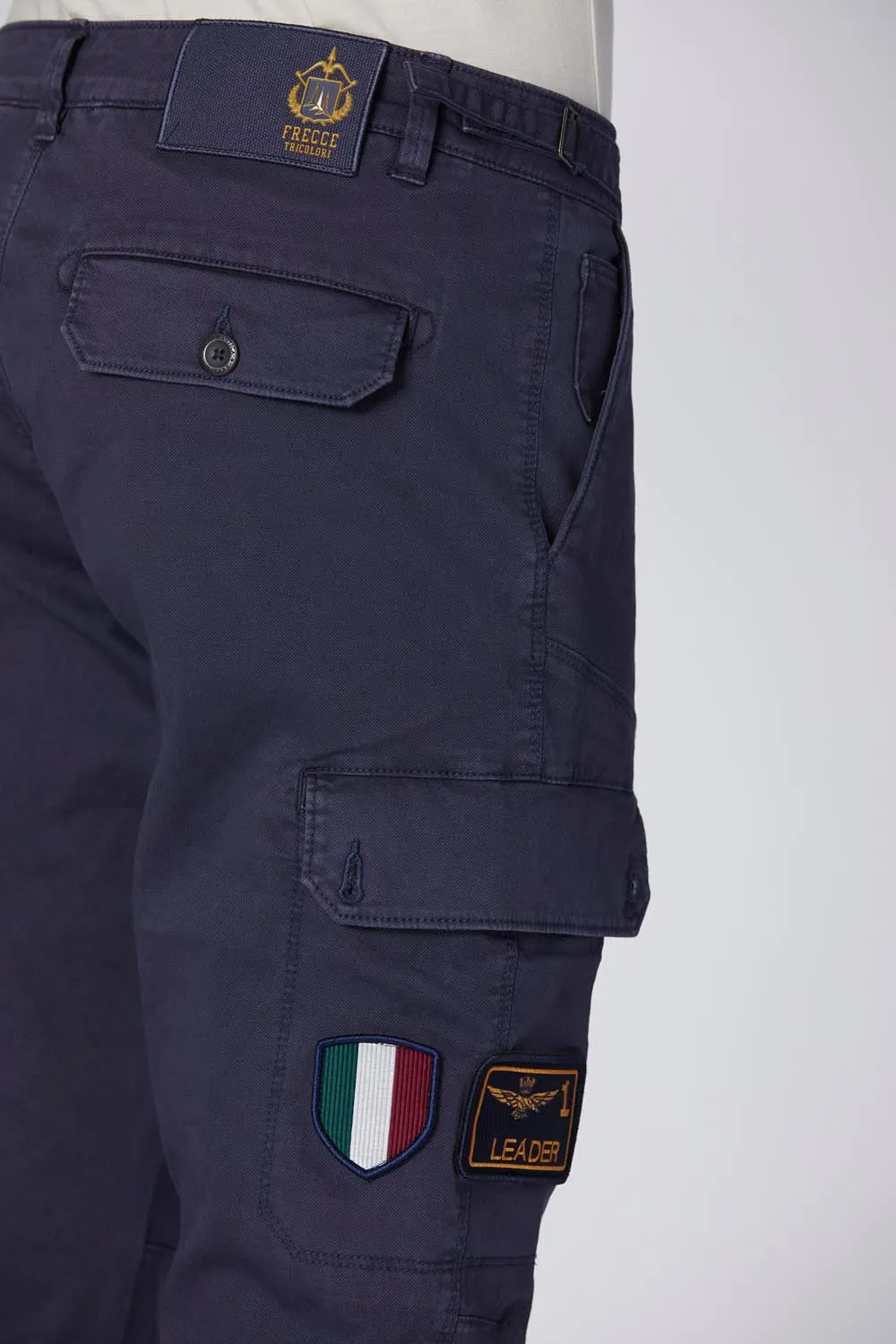 Cargo pants with Frecce Tricolori patch