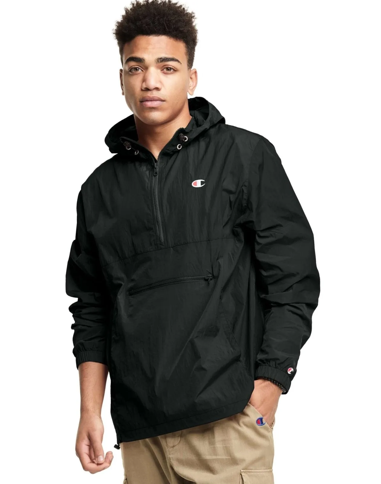CHAMPION PACKABLE NYLON ANORAK