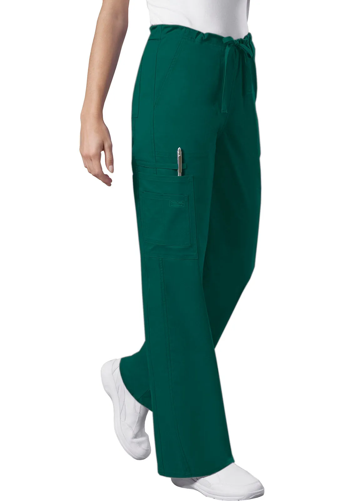 Core Stretch 4043 Unisex Drawstring Cargo Pants Hunter Green