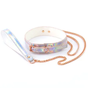 Cosmo Bondage Holographic Collar and Leash