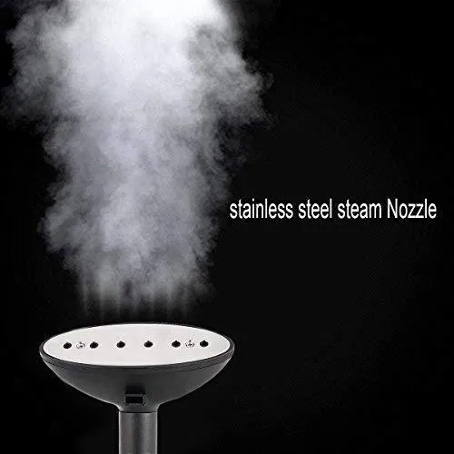 COSTWAY Garment Clothes Steamer, Professional Heavy Duty Powerful 1.7L(58 fl oz) Water Tank Producing 60min of Continuous Steam with Fabric Brush, Garment Hanger and Glove (Blue)
