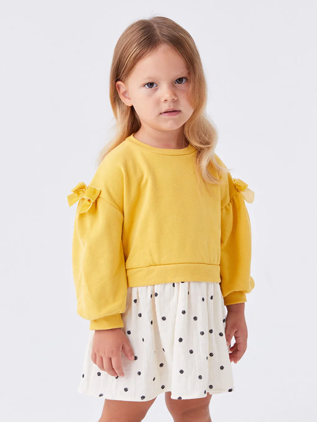 Crew Neck Baby Girl Dress
