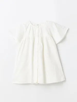 Crew Neck Baby Girl Lace Dress
