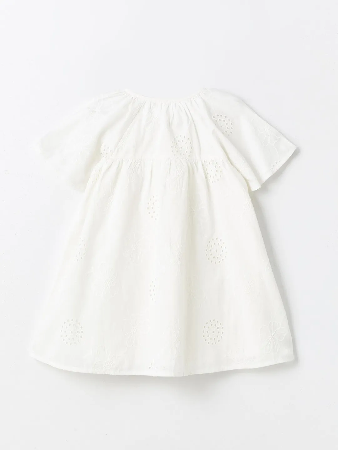 Crew Neck Baby Girl Lace Dress