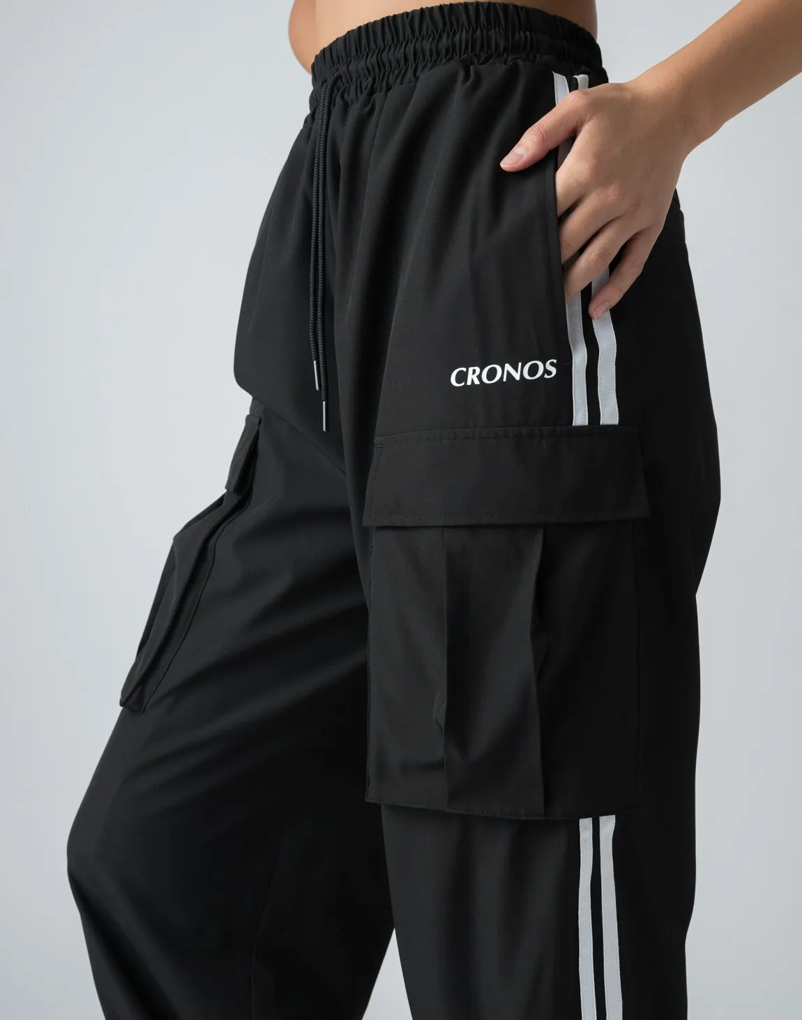CRONOS WOMEN NYLON STRETCH CARGO【GRAY】