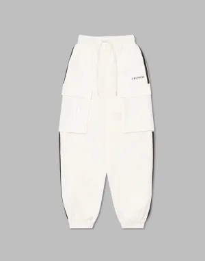 CRONOS WOMEN NYLON STRETCH CARGO【WHITE】